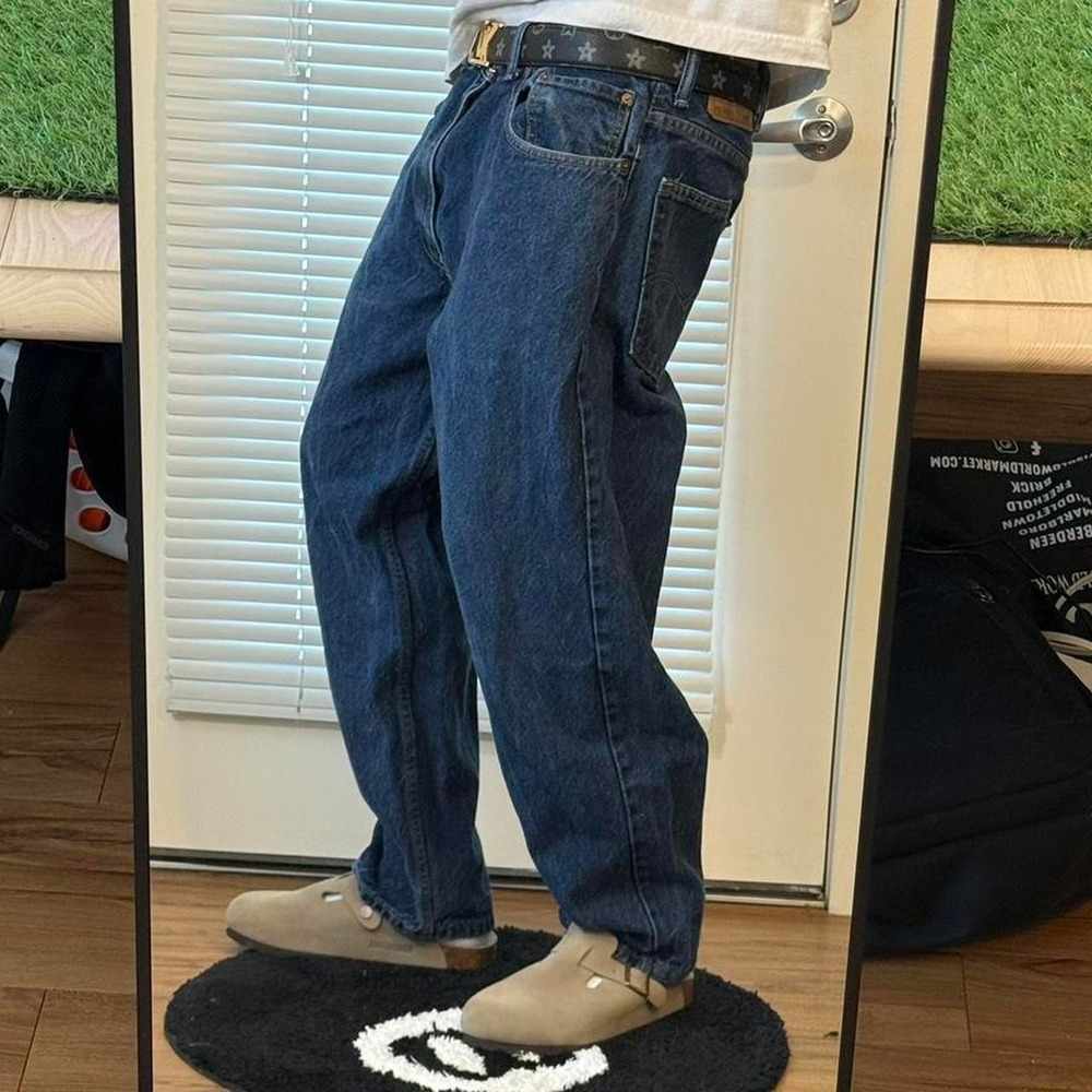Y2K Levi's 550 Relaxed Fit Blue Jeans 38x29